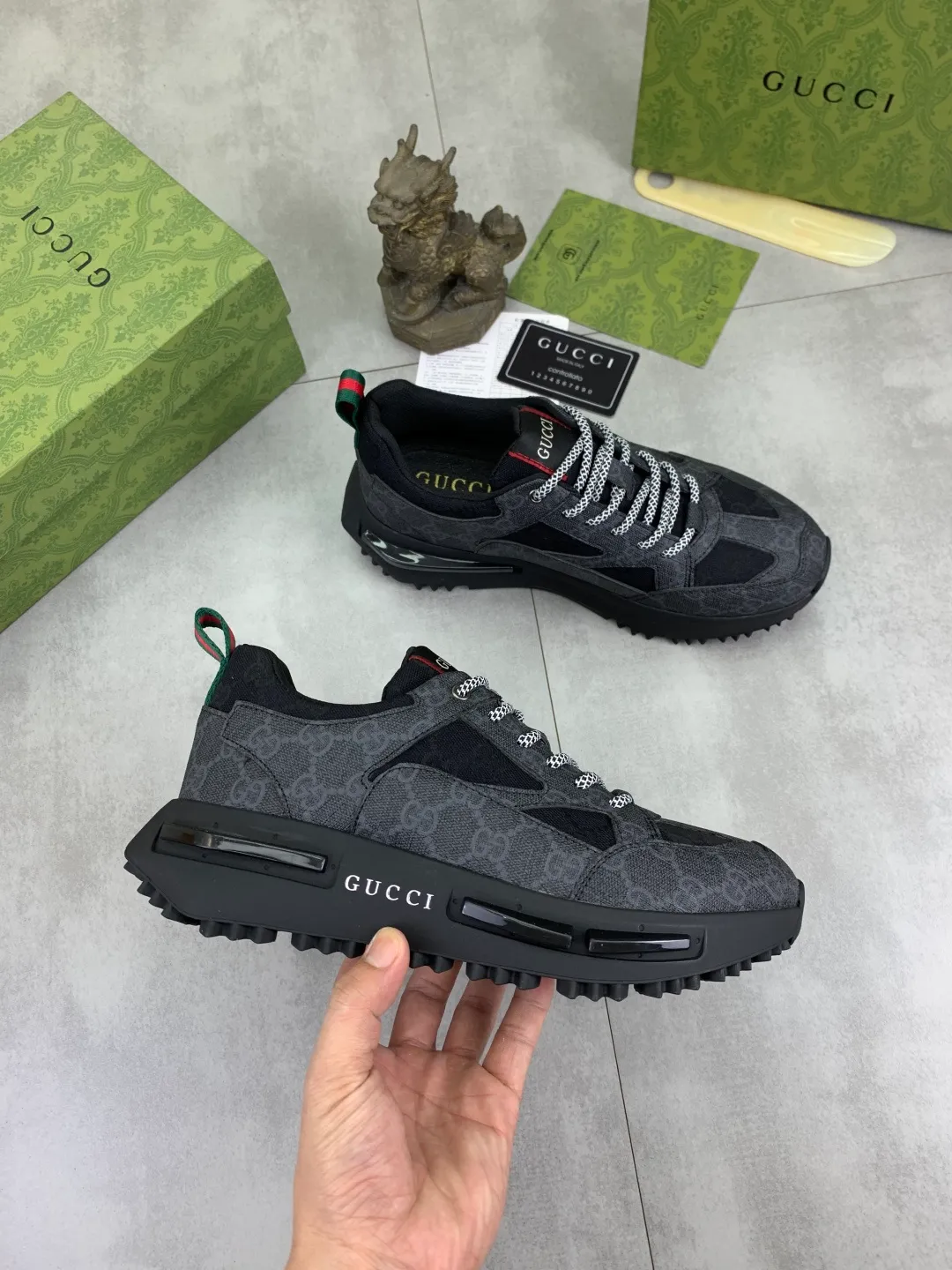 Men's men's shoes 💰P440💰 [New model] (GUCCI) official website's latest 🎁🎁casual and fashionable men's shoes 👟, hot style 💥 style is simple and elegant, exclusive for trendy men. Unique official website's latest brand double G elements Original 👑Gucci decoration, fashionable and generous, the fabric is original frosted calfskin✅Fully imported first-layer pigskin lining, the official website specifies wear-resistant, lightweight original rubber casual outsole, the classic model is taken in real life🎬38-44 3️⃣ colors available